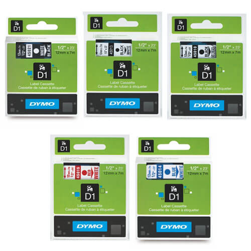 Dymo D1 Tape Label 12mmx7m