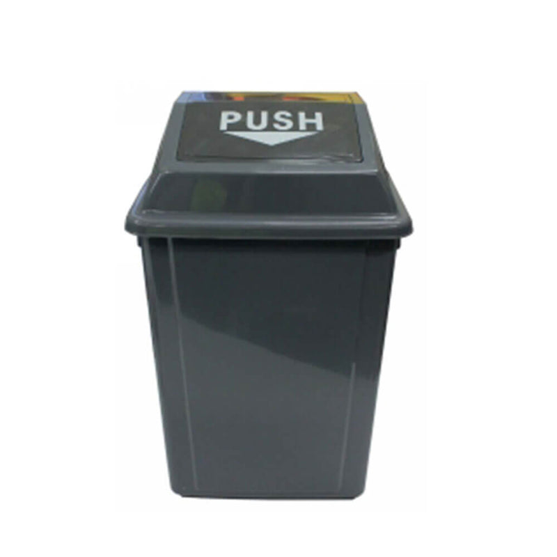 CleanLink Rubbish Bin With Bullet Lid (Gray)