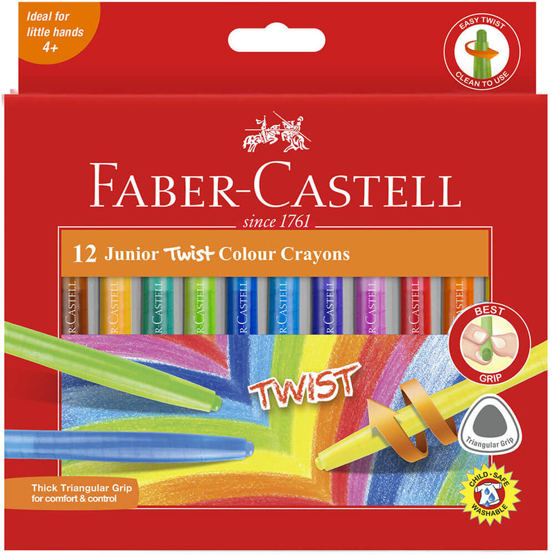 Faber-Castell Twistable Crayons 12pk (sortiert)