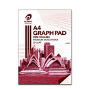 Olympic 7-Holed A4 Top Padded Graph Pad 5pk (25-Leaf)