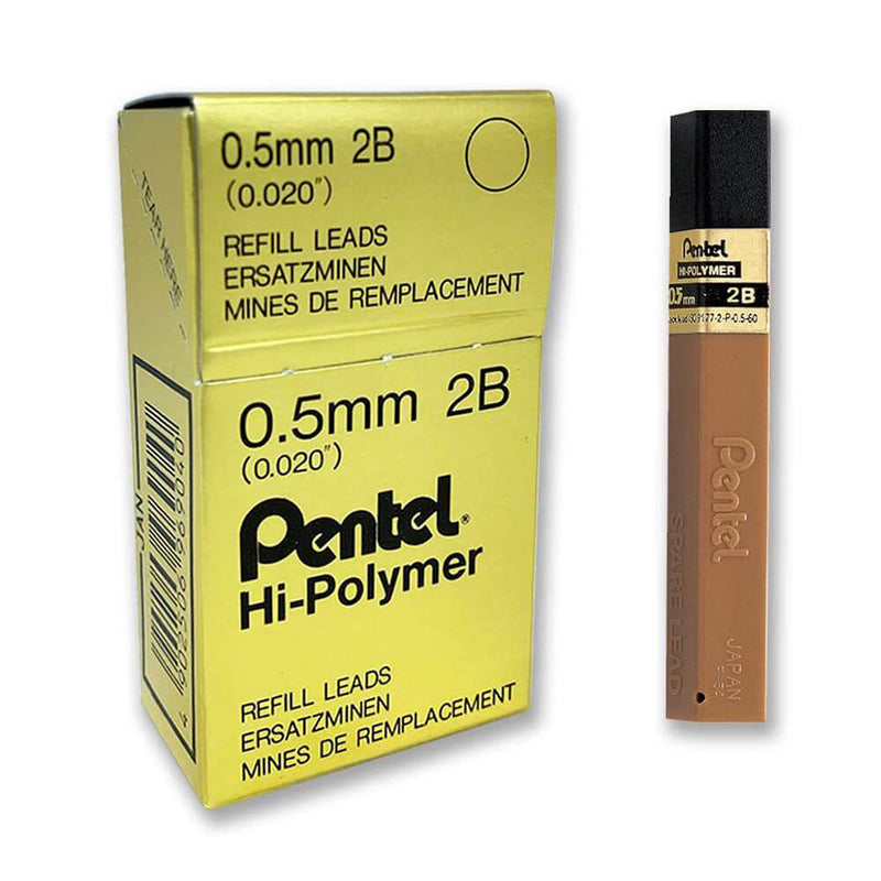 Pentel Hi-Polymer Minenmine 0,5 mm (Box mit 12 Stück)