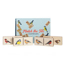 Umweltfreundliche Aufkleber Dominosteine ​​aus Holz